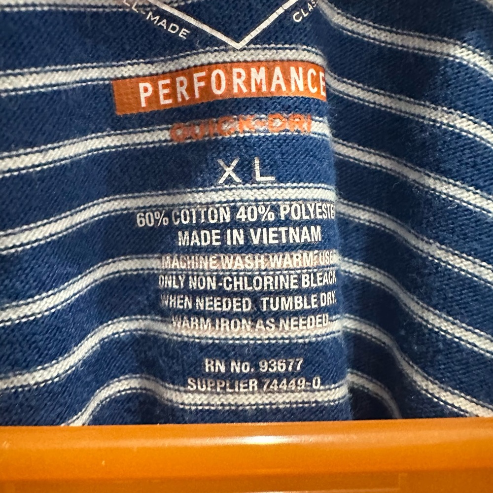 Blue & white polo shirt - Picture 2 of 3